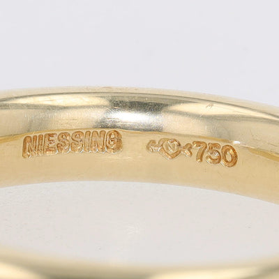 Niessing Spannring in 750er Gelbgold mit einem Brillanten ca. 1,0 ct, Signatur